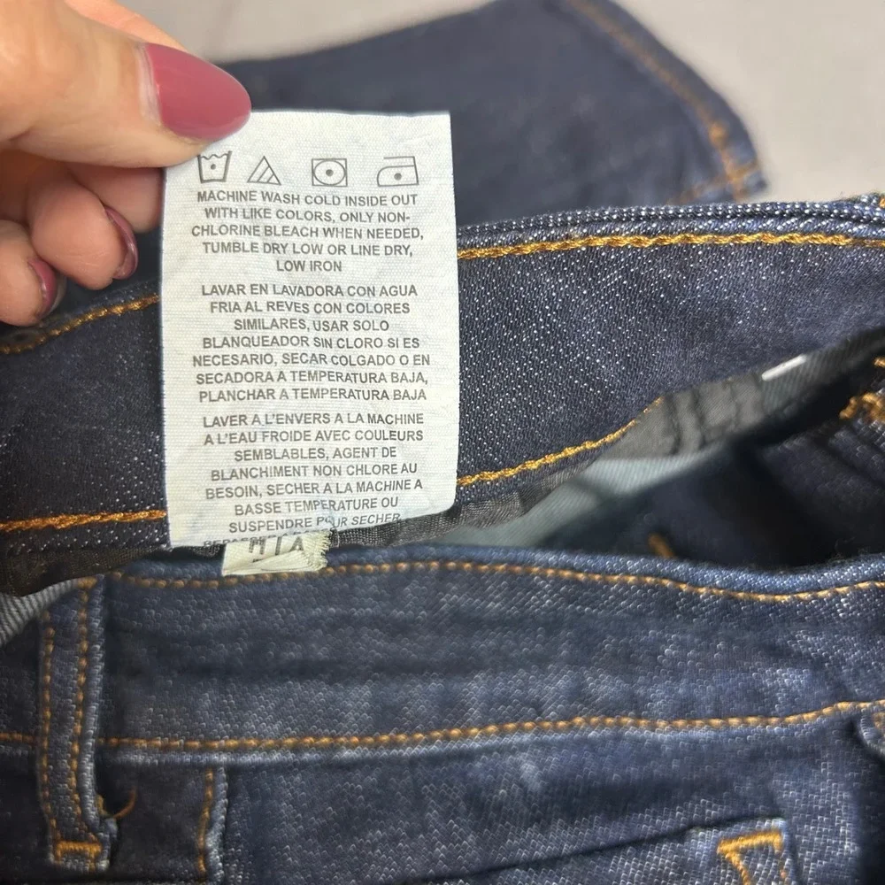 Lee Womens Legendary Skinny Mid Rise Jeans‎ Dark Wash Blue 8 Long 1000157438-22C